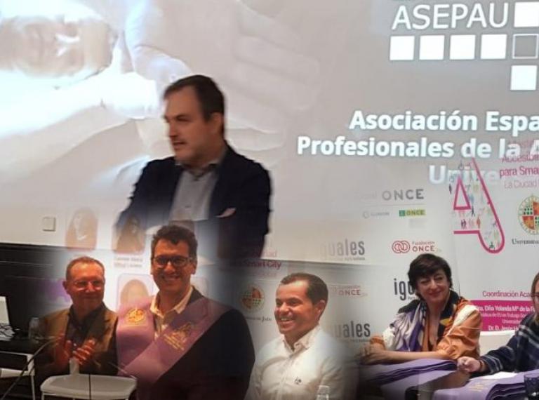 Varias imágenes de socios y de la presentación de ASEPAU en la MAW