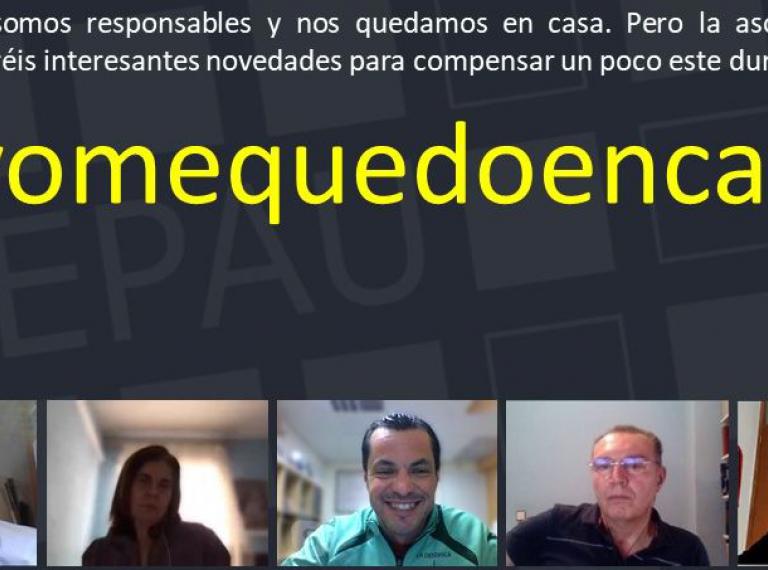 #yomequedoencasa con capturas de Skype de la Junta Directiva