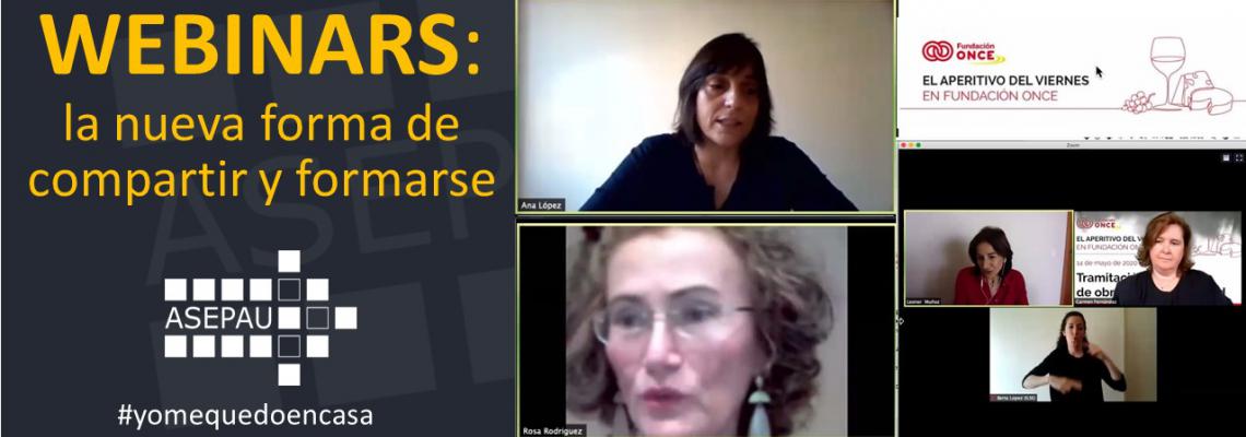 capturas de pantalla del webinar